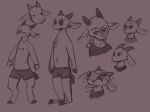  2021 2_horns anthro belly_tuft biped bodily_fluids bovid boxer_briefs brown_background caprine cheek_tuft chest_tuft clothed clothing crying digitigrade ear_piercing english_text eyes_closed facial_markings facial_tuft fuel_(artist) goat half-closed_eyes head_markings head_tuft hi_res horn knee_tuft leg_tuft looking_at_viewer male mammal markings narrowed_eyes neck_tuft notched_ear piercing plantigrade raimi_(fuel) rattail_(hairstyle) shirt simple_background sketch sketch_page smile solo sound_effects standing tears text tongue tongue_out topless topwear tuft underwear 