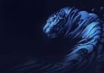  2022 alectorfencer ambiguous_gender blue_eyes blue_theme digital_media_(artwork) felid feral mammal pantherine solo tiger underwater water 