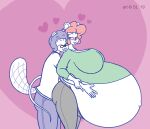  &lt;3 2019 anthro beaver belly big_belly big_breasts blush bottomwear breasts clothing digital_media_(artwork) duo eyes_closed eyewear female freckles glasses hand_on_stomach huge_breasts hyper hyper_belly hyper_pregnancy male mammal mouse murid murine navel outie_navel pants penny_(satsumalord) perry_(satsumalord) pregnant pregnant_female rodent satsumalord shirt sketch smile topwear 