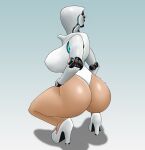  big_breasts big_butt breasts butt clothed clothing crouching faceless female haydee haydee_(game) hi_res high_heels little_brexxy machine not_furry robot shadow solo video_games 