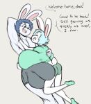  2018 age_difference angstrom anthro balls balls_outline big_balls big_breasts big_bulge big_penis blue_hair blush bottomwear breasts bulge clothing daughter duo embrace english_text exclamation_point eyes_closed eyewear father father_and_child father_and_daughter female footwear genital_outline genitals glasses hair hug huge_balls huge_breasts huge_bulge huge_penis lagomorph leporid male mammal max_(angstrom) molly_(angstrom) open_mouth parent parent_and_child penis penis_outline rabbit shirt shorts smile socks text topwear white_body 