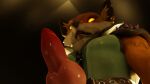  anthro blep canid canine epic_games fennix_(fortnite) fortnite fox hi_res knot male male/male mammal solo tongue tongue_out video_games wet 