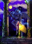  absurd_res anthro artist_name:caliluminos brony character_name:luna clothing costume dress equid equine female hasbro hi_res horn horse magic_user mammal my_little_pony pegasus pony princess royalty solo unicorn winged_unicorn wings witch 