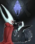  2022 anus black_body blush breasts duo female genitals hi_res hollow_knight hollow_knight_(character) hornet_(hollow_knight) larger_female mdthetest pussy size_difference spread_pussy spreading team_cherry vessel_(species) video_games 