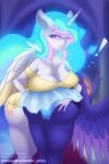  animal_humanoid anthro big_breasts big_butt blue_body blue_clothing blue_hair blue_underwear blush bottomwear breasts butt butt_grab clothed clothing cutie_mark digital_media_(artwork) duo equid equid_humanoid equine equine_humanoid ethereal_hair feathered_wings feathers female female/female friendship_is_magic glowing glowing_hair hair hand_on_butt hasbro hi_res horn huge_breasts humanoid looking_at_viewer mammal mammal_humanoid multicolored_hair my_little_pony patreon princess_celestia_(mlp) princess_luna_(mlp) shad0w-galaxy shirt sibling sister sisters skirt smile smug starry_hair text thick_thighs topwear underwear url white_body winged_unicorn wings 