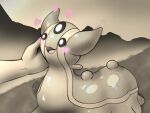  &lt;3 2022 3_eyes ambiguous_gender blush detailed_background disembodied_hand duo feral gastrodon glistening glistening_body greyscale happy hi_res humanoid_hands monochrome multi_eye nintendo open_mouth outside petting pok&eacute;mon pok&eacute;mon_(species) spot_color the_creacher video_games 