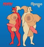  animal_genitalia animal_penis areola balls belly big_balls big_breasts big_penis blue_background breasts canid canine canine_penis crifox crisis-omega duo fox fur genitals hi_res male mammal mango_(crisis-omega) navel nipples obese obese_male orange_eyes outie_navel overweight overweight_male penis red_body red_fur simple_background white_body white_fur 