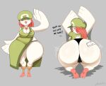  anthro avian big_butt bird bubble_butt butt female hi_res looking_at_viewer looking_back mehdrawings paz_(kkoart) presenting presenting_hindquarters shaking_butt solo wide_hips 