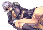  bottomless censored dress_shirt eyepatch final_fantasy final_fantasy_viii fujin fuujin_(ff8) gray_hair grey_hair penis pussy school_uniform sex shirt tasaka_shinnosuke vaginal 