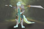  absurd_res armor dragon dragonborn dungeons_and_dragons fantasy hasbro hi_res joerat male medieval reptile scalie solo weapon wizards_of_the_coast 
