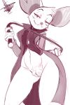  :3 animal_humanoid anthro blush bottomless chipped_ear clothed clothing coat curvy_figure eyebrows female genitals hi_res holding_object holding_whip humanoid mammal mammal_humanoid mina_(mina_the_hollower) mina_the_hollower monochrome mouse mouse_humanoid murid murid_humanoid murine murine_humanoid no_underwear pussy raised_eyebrows rodent rodent_humanoid scalesindark sketch smile solo thick_thighs topwear whip wide_hips 