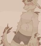  anthro balin_(assbeaterr34) brown_body brown_scales bulge clothed clothing dragon horn male roblox s4torarepotenet scales scalie solo underwear underwear_only 