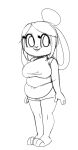  anthro belly belly_folds belly_rolls big_belly furry honey_(disambiguation) honey_bunny lagomorph leporid lovebunnyhoney mammal rabbit slightly_chubby 