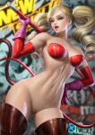  absurdres ass blonde_hair blue_eyes boots breasts detached_sleeves gloves highres huge_ass large_breasts looking_at_viewer navel_piercing neoartcore nude open_mouth pasties persona persona_5 piercing pussy shaved_pussy takamaki_anne thick_thighs thigh_boots thighhighs thighs third-party_edit uncensored 