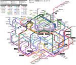  character_chart character_name chart copyright_name diagram english_text everyone highres kz_(xi) map no_humans route_map subway_map touhou white_background 
