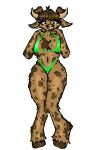  bikini bikini_bottom bikini_top bovid bovine cattle clothing female hooves mammal swimwear 