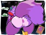  2022 animatronic anthro anus butt canid canine canis charizard dialogue ear_piercing english_text female five_nights_at_freddy&#039;s five_nights_at_freddy&#039;s:_security_breach hair hand_on_butt lipstick_on_anus long_hair machine mammal nintendo open_mouth peachpunch11 piercing pink_text pok&eacute;mon pok&eacute;mon_(species) pokemon_card presenting presenting_anus presenting_hindquarters raised_tail robot roxanne_wolf_(fnaf) scottgames sharp_teeth spread_butt spreading teeth text video_games white_hair wolf 