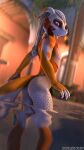  3d_(artwork) anthro bath digital_media_(artwork) dominussfm hi_res klem_hessit looking_at_viewer male scalie solo source_filmmaker water 