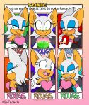  &lt;3 angry anthro auntymoira blush bodily_fluids breasts chiropteran cleavage clothed clothing crying echidna emerald_(disambiguation) female hi_res knuckles_the_echidna mammal monotreme rouge_the_bat sega solo sonic_the_hedgehog_(series) tears 