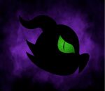  dark_background green_eyes headshot_portrait horn kobold portrait purple_background silhouette simple_background 