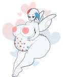  anthro areola big_areola big_breasts big_butt breasts butt female hi_res huge_areola huge_butt nintendo nude pok&eacute;mon pok&eacute;mon_(species) pregnant solo tehbuttercookie thick_thighs togekiss video_games wings 