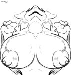  big_breasts big_nipples bigshow breasts front_view herm_(lore) looking_at_viewer nipples rose_(disambiguation) sergal solo 