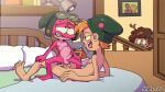 2021 abdominal_bulge absurd_res amphibia_(series) amphibian anal anal_penetration anne_boonchuy anthro anthro_penetrated bed being_watched bodily_fluids brown_hair clothing cowgirl_position cum cum_in_ass cum_inside cum_on_face cumshot detailed_background disney drooling ejaculation erection eyewear female frog from_front_position furniture genital_fluids genitals glans goggles green_clothing green_hat green_headwear group hair half-closed_eyes hat headgear headwear hi_res human human_on_anthro human_penetrating human_penetrating_anthro humanoid_genitalia humanoid_penis interspecies looking_at_another looking_pleasured male male/male male_penetrated male_penetrating male_penetrating_male mammal mortalohic mostly_nude narrowed_eyes navel nipples on_bottom on_top open_mouth open_smile orange_hair orgasm penetration penis pillow pink_balls pink_body pink_glans pink_nipples pink_penis saliva selfcest sex shocked smile sprig_plantar square_crossover straddling teeth trio vein veiny_penis young 