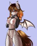  anthro areola bat_pony bat_wings big_breasts braided_hair braided_pigtails breasts clothed clothing clothing_lift cutie_mark equid equine exposed_breasts fan_character female fishnet fishnet_leggings fishnet_legwear genitals hair hasbro hi_res legwear lidded_eyes looking_at_viewer mammal membrane_(anatomy) membranous_wings my_little_pony navel nipples partially_clothed pigtails presenting presenting_breasts pussy shirt shirt_lift simple_background smile solo spread_wings tongue tongue_out topwear wings yutakira92 