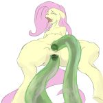  anal august_(artist) equine female feral fluttershy_(mlp) friendship_is_magic hair horse mammal my_little_pony pegasus pink_hair pony pussy solo tentacles vaginal wings 