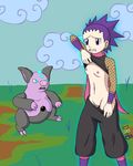  anzu_(pokemon) breasts gen_3_pokemon grumpig nipples pokemon pokemon_(creature) shirt_lift small_breasts 