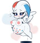  anthro big_breasts big_butt breasts butt chibi female huge_butt nintendo nude pok&eacute;mon pok&eacute;mon_(species) pregnant solo tehbuttercookie thick_thighs togekiss video_games wings 