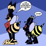  arthropod bee eeveelution hi_res hymenopteran insect juno_(disambiguation) juno_first male nintendo pembrokewkorgi pok&eacute;mon pok&eacute;mon_(species) sage umbeeon umbreon video_games 