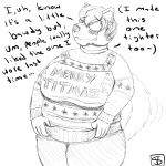 2021 absurd_res anthro big_breasts bite biting_lip blush breasts canid canine canis christmas christmas_clothing christmas_sweater christmas_topwear clothing embarrassed female hi_res holidays mammal molly_(savagelyrandom) savagelyrandom solo sweater tail_motion tailwag topwear wolf 