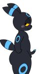  absurd_res anthro big_butt blush butt eeveelution embarrassed genitals girly hi_res male nintendo penis pok&eacute;mon pok&eacute;mon_(species) small_penis solo thick_thighs umbreon video_games zlut385 