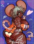  &lt;3 absurd_res anthro big_breasts big_butt big_ears breast_squish breasts brown_body brown_fur buddy_prayers butt chinese_zodiac clothing female fur gris_swimsuit hair hi_res ink-dood kissy_face looking_at_viewer mammal meme meme_clothing murid murine one-piece_swimsuit overweight paint rat rodent short_stack solo spiky_hair squish swimwear thick_thighs tiger_stripes translucent translucent_clothing translucent_swimwear year_of_the_tiger yellow_eyes 