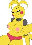  absurd_res animatronic breasts female five_nights_at_freddy&#039;s five_nights_at_freddy&#039;s_2 half-closed_eyes hi_res humanoid justwhite looking_at_viewer machine narrowed_eyes robot robot_humanoid scottgames smile smirk solo toy_chica_(fnaf) video_games 