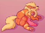  absurd_res animal_genitalia animal_penis anus arcanine balls big_balls big_penis blush bodily_fluids butt canid canine canine_penis drooling feral fluffy fluffy_hair fluffy_tail genitals hair hi_res knot long_ears lying male mammal neck_tuft nintendo on_side orange_body pawpads paws penis pok&eacute;mon pok&eacute;mon_(species) puffy_anus rear_view saliva solo sweat sweaty_balls sweaty_butt sweaty_genitalia teitoryu tongue tongue_out tuft video_games 