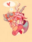  &lt;3 ? chimera discord_(mlp) draconequus duo earth_pony embrace equid equine fangs friendship_is_magic hasbro hitch_trailblazer_(mlp) holding_character horse hug male mammal mlp_g5 my_little_pony pony sockiepuppetry turquoise_hair wings 