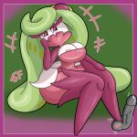  bomba_world12 breasts cleavage clothed clothing cock_and_ball_torture disembodied_penis dominant dominant_female female genital_torture genitals hi_res male male/female masochism nintendo not_furry penis pok&eacute;mon pok&eacute;mon_(species) tsareena video_games 