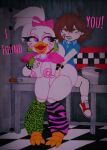  ambiguous_penetration animatronic anthro anthro_penetrated avian bent_over bird boncifritz bound chair_position chicken clenched_teeth dialogue digital_drawing_(artwork) digital_media_(artwork) duo english_text eyebrows eyelashes female female_on_human female_penetrated five_nights_at_freddy&#039;s five_nights_at_freddy&#039;s:_security_breach from_behind_position galliform gallus_(genus) glamrock_chica_(fnaf) gregory_(fnaf) hands_tied hi_res human human_on_anthro human_penetrating human_penetrating_anthro human_penetrating_female interspecies knock-kneed larger_human larger_male machine male male/female male_penetrating male_penetrating_anthro male_penetrating_female mammal open_mouth orgasm_face penetration phasianid raised_eyebrow robot scottgames sex size_difference smaller_human smaller_male teeth text video_games 