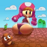  female goomba hi_res mario_bros maskedcube nintendo toad_(disambiguation) toadette video_games 