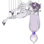 absurd_res bdsm blush bodily_fluids bondage bound breasts chest_tuft cloven_hooves embarrassed embarrassed_nude_female etheri(charcter) faun female feralcatalyst fur fur_tuft genitals hair hi_res hooves humanoid inner_ear_fluff long_hair monodog_(artist) navel nipples ponytail pussy restrained restrained_arms restrained_legs restraints rope rope_bondage rope_harness short_tail small_breasts solo suspended_in_midair tears tuft 