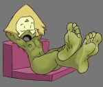  breasts cartoon_network feet foot_fetish foot_focus maskedcube peridot_(steven_universe) small_breasts soles steven_universe 