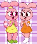  absurd_res anais_watterson anthro cartoon_network chowder_(series) clothed clothing female fur hi_res huitu_c lagomorph leporid mammal panini_(chowder) pink_body pink_fur rabbit the_amazing_world_of_gumball thick_thighs wide_hips 