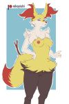  2022 2:3 anthro braixen breasts conditional_dnp female fluffy genitals hi_res inner_ear_fluff looking_at_viewer neck_tuft nikoyishi nintendo nude pok&eacute;mon pok&eacute;mon_(species) pussy standing tuft video_games 