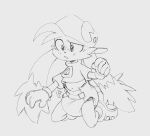  absurd_res anthro black_and_white blush clothing confusion diaper domestic_cat felid feline felis footwear gloves handwear hat headgear headwear hi_res klonoa klonoa_(series) kneeling male mammal monochrome shoes solo toby_tiger video_games 