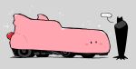  ... 1boy batman batman_(series) batmobile blush_stickers car commentary_request crossover dc_comics grey_background ground_vehicle highres kirby kirby_(series) kirby_and_the_forgotten_land motor_vehicle rariatto_(ganguri) simple_background sparkle speech_bubble spoken_ellipsis 