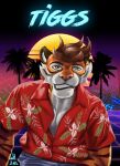  badge felid hi_res invalid_tag mammal pantherine retro tiger vaporwave 