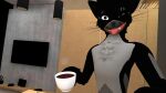  16:9 anthro beverage coffee coffee_mug hi_res male rexouium vrchat widescreen zero_pictured 