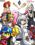  absurdres advance_wars animal_ears armband black_hair blue_eyes breasts cape cat_ears chest_jewel chrono_(series) chrono_cross edelgard_von_hresvelg fire_emblem fire_emblem:_three_houses fire_emblem_warriors:_three_hopes garreg_mach_monastery_uniform gloves hair_ribbon hair_tie headband highres jacket kaze_no_klonoa kid_(chrono_cross) kirby kirby_(series) kirby_and_the_forgotten_land klonoa long_hair long_sleeves looking_at_viewer mag_(magdraws) mario_(series) military military_uniform mio_(xenoblade) multi-tied_hair noah_(xenoblade) orange_hair ponytail portal_(series) purple_eyes red_cape red_hair red_jacket ribbon sami_(advance_wars) serge shirt short_hair shoulder_strap smile sports_bra sword tank_top uniform weapon white_hair white_jacket white_tank_top xenoblade_chronicles_(series) xenoblade_chronicles_3 yellow_eyes 